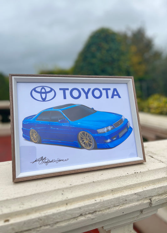 JZX100 Chaser Print (blue)