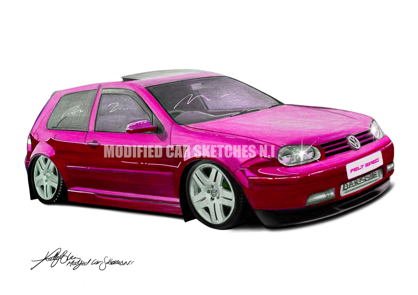 Volkswagen Golf Print