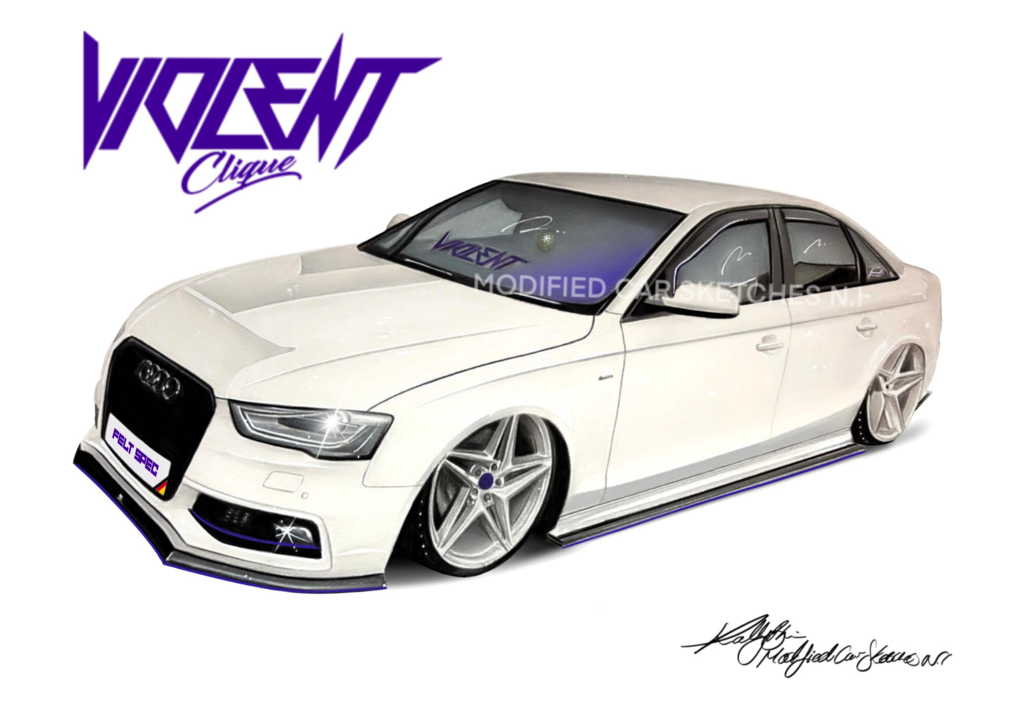 Audi A4 Print