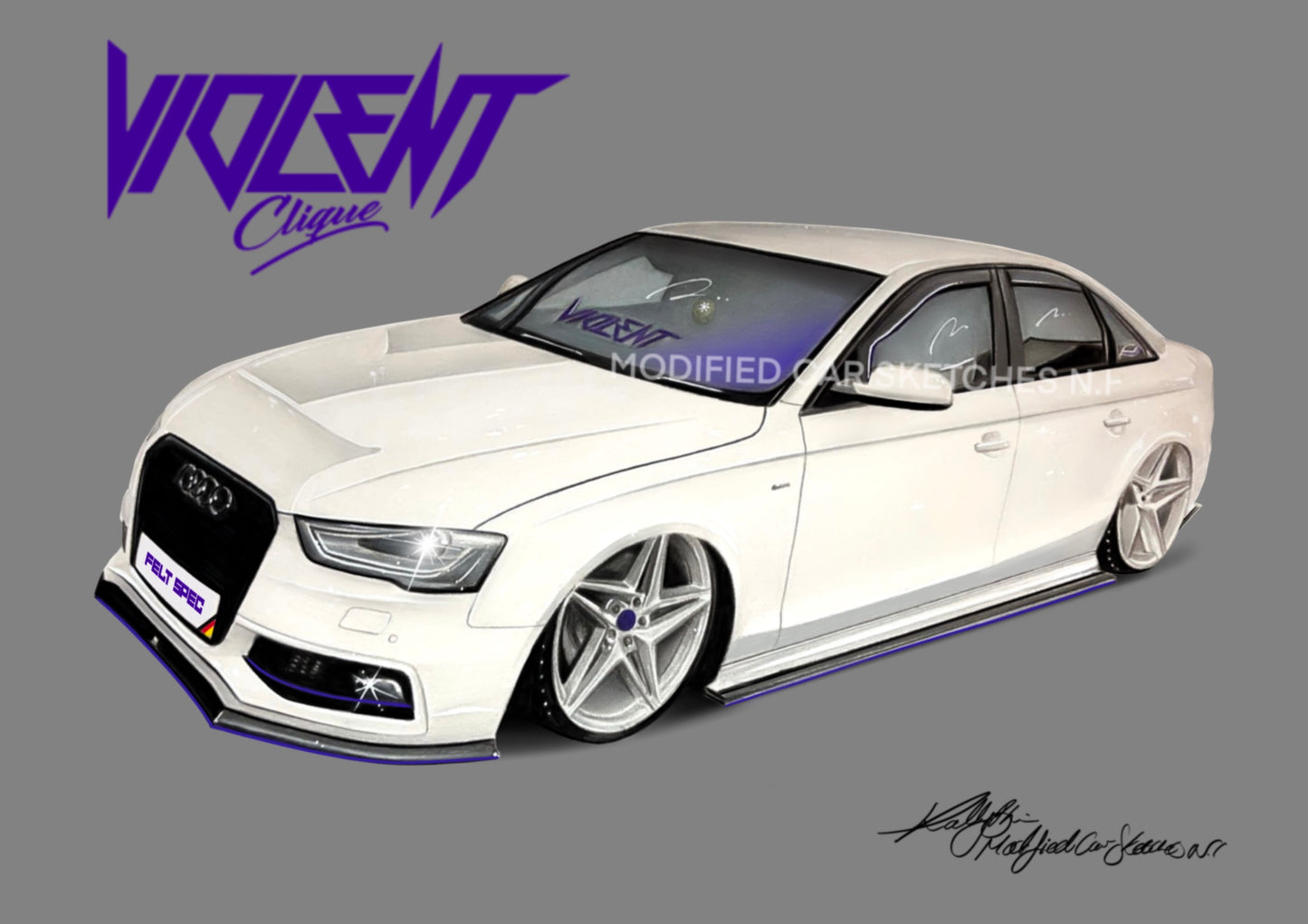 Audi A4 Print