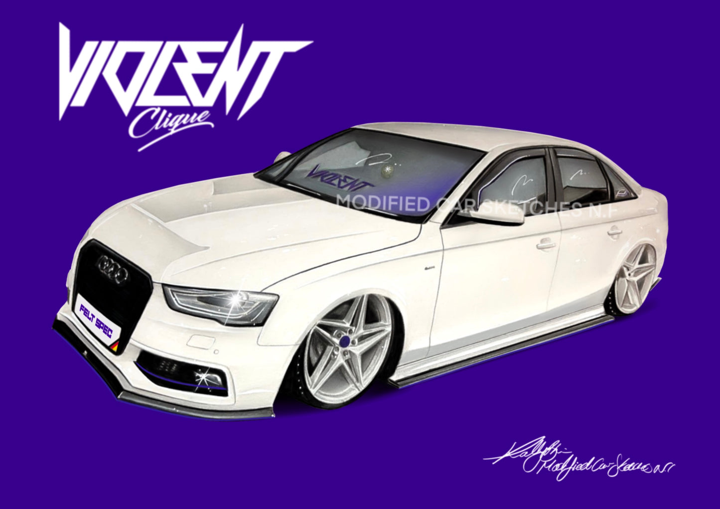 Audi A4 Print