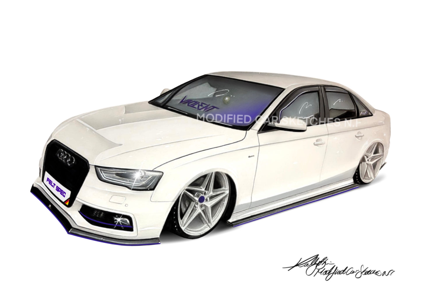 Audi A4 Print