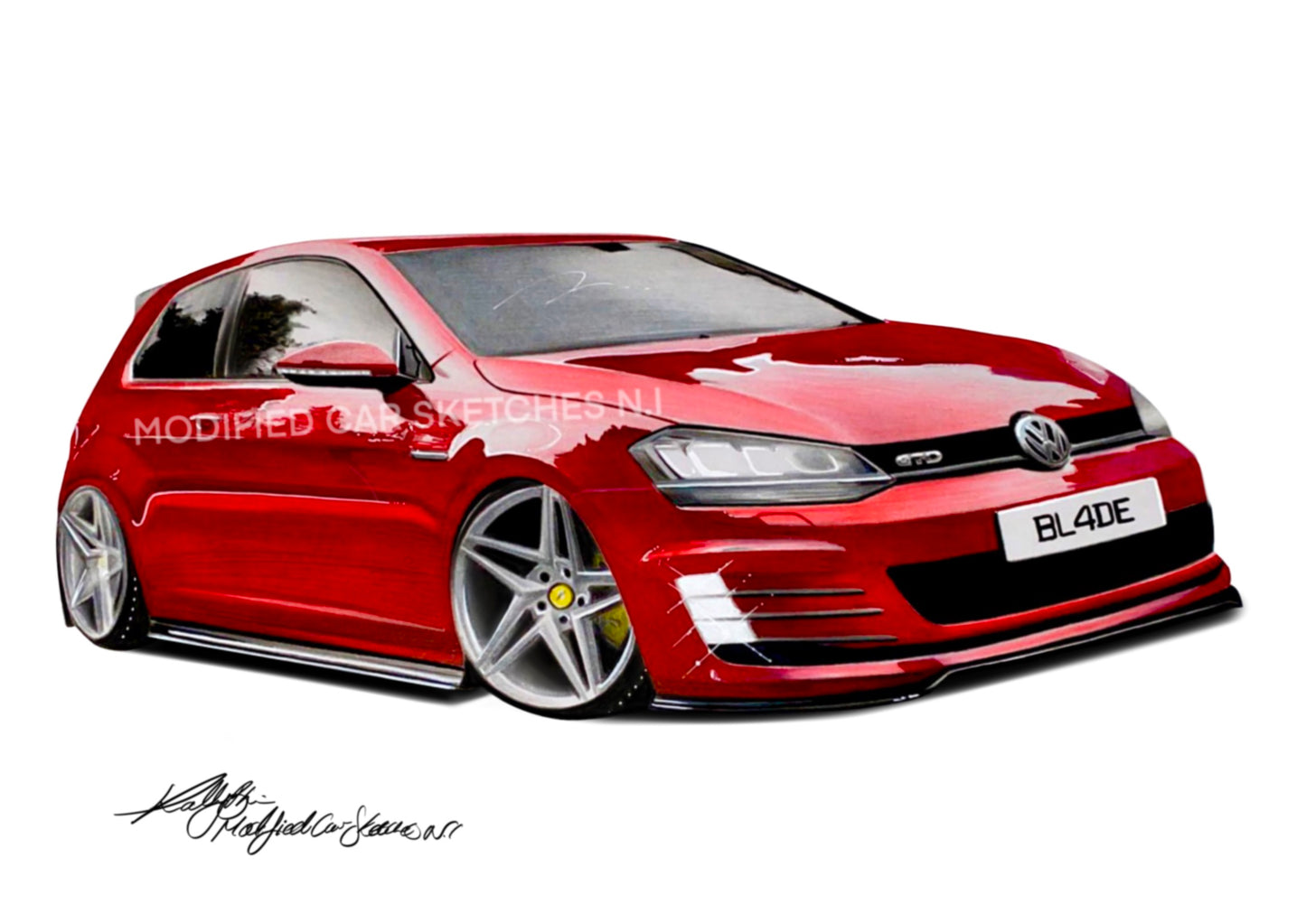 Blade Vipers Mk7 Golf Print