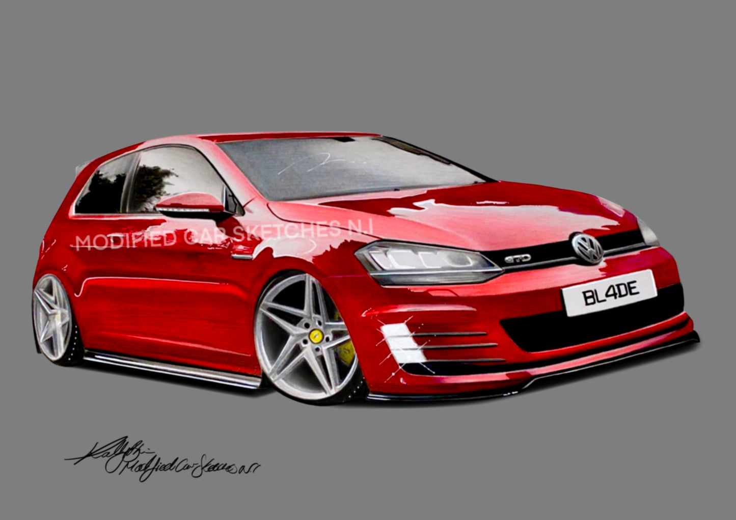 Blade Vipers Mk7 Golf Print