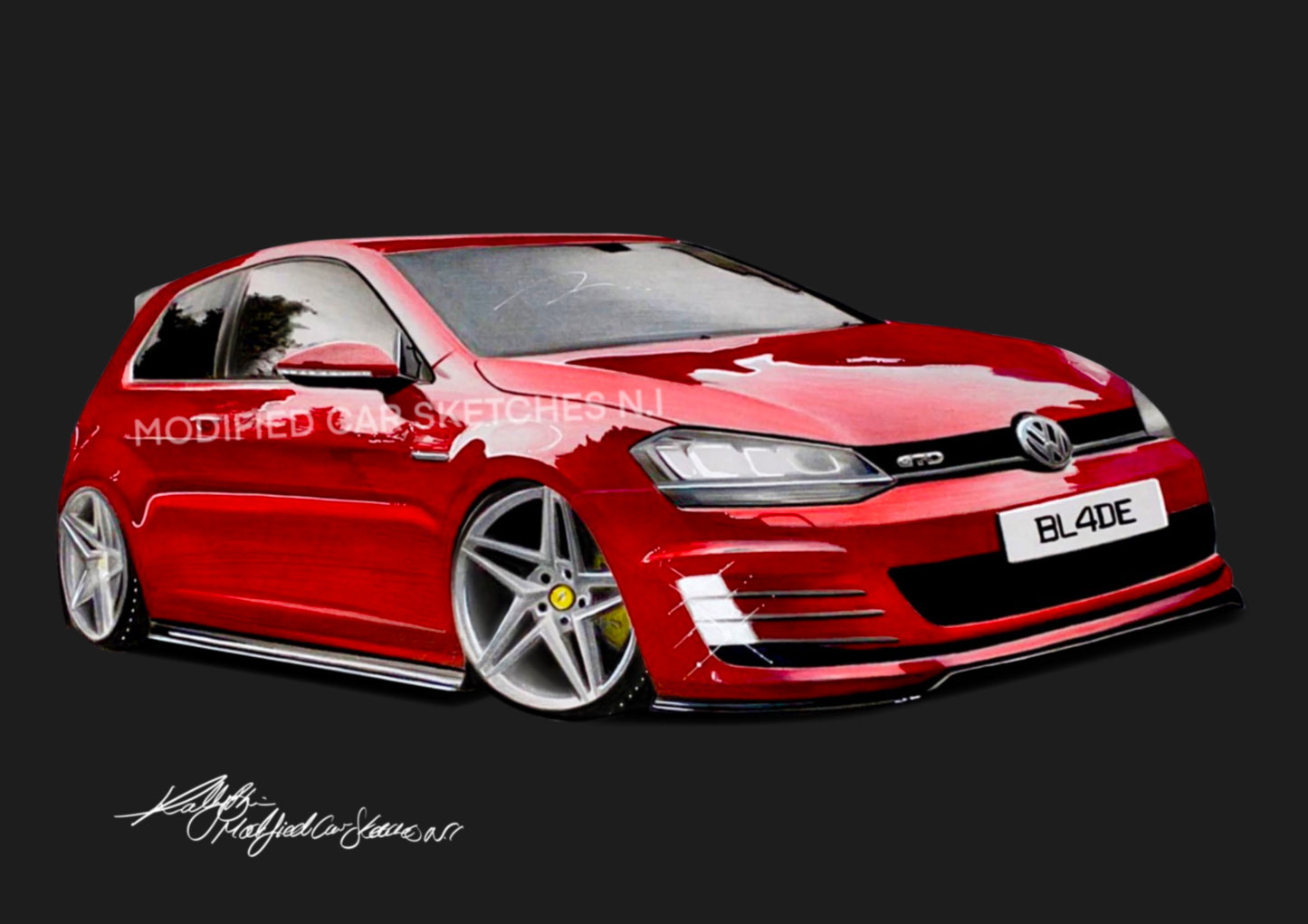 Blade Vipers Mk7 Golf Print