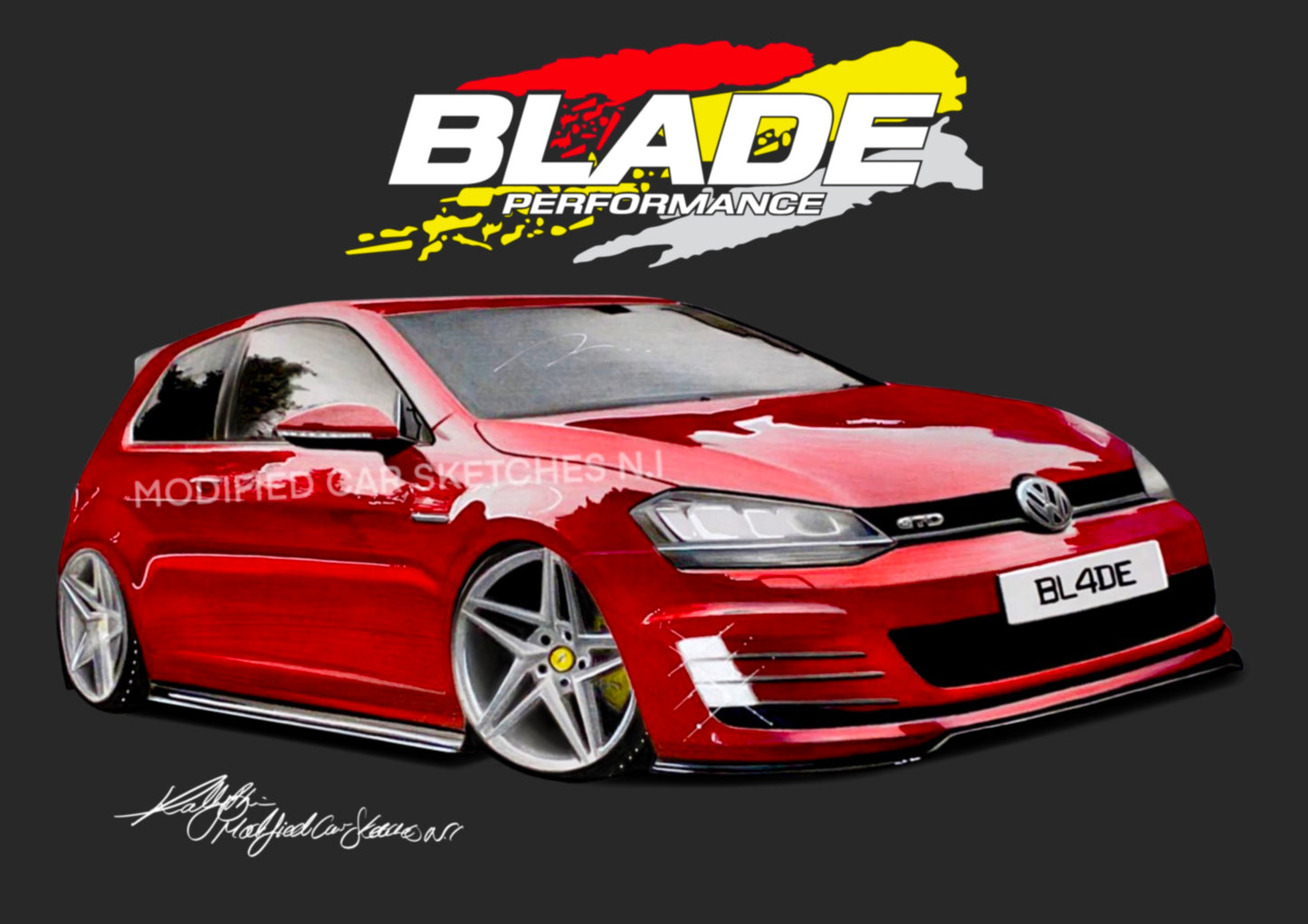 Blade Vipers Mk7 Golf Print