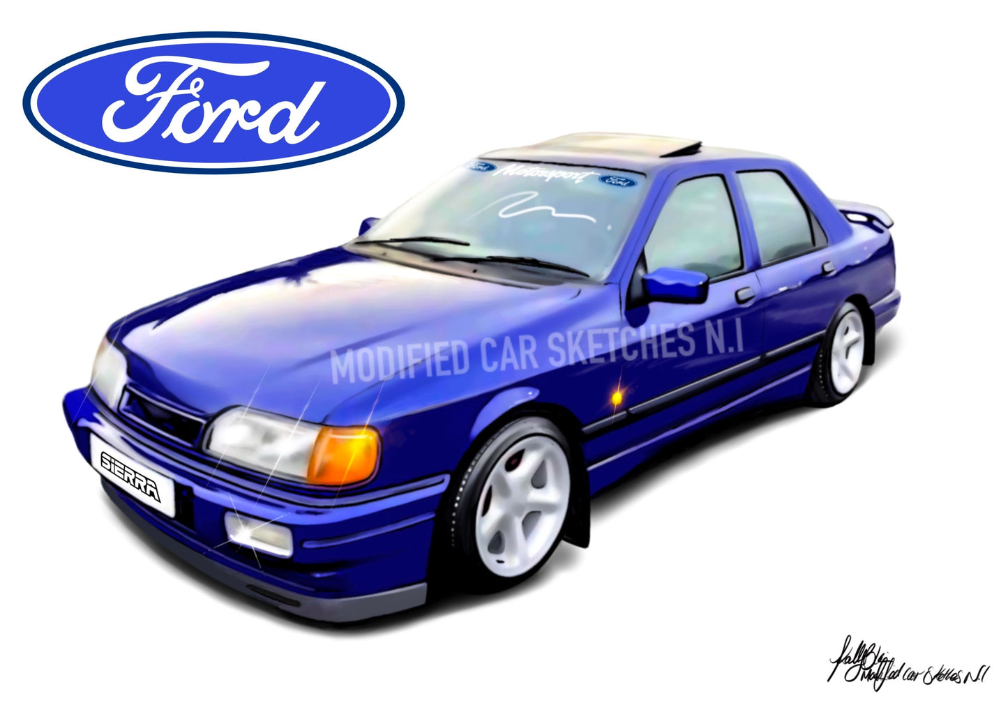 Ford Sierra Print