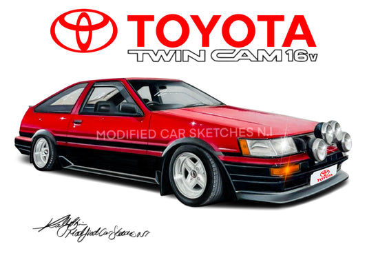 AE86 Twincam Print