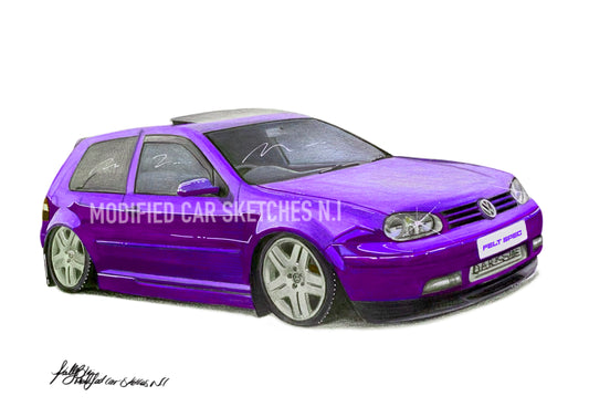 MK4 Golf Print